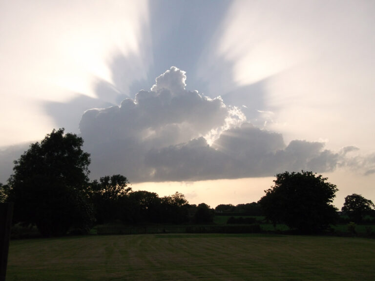Dramatic clouds over Baconsthorpe Meadows